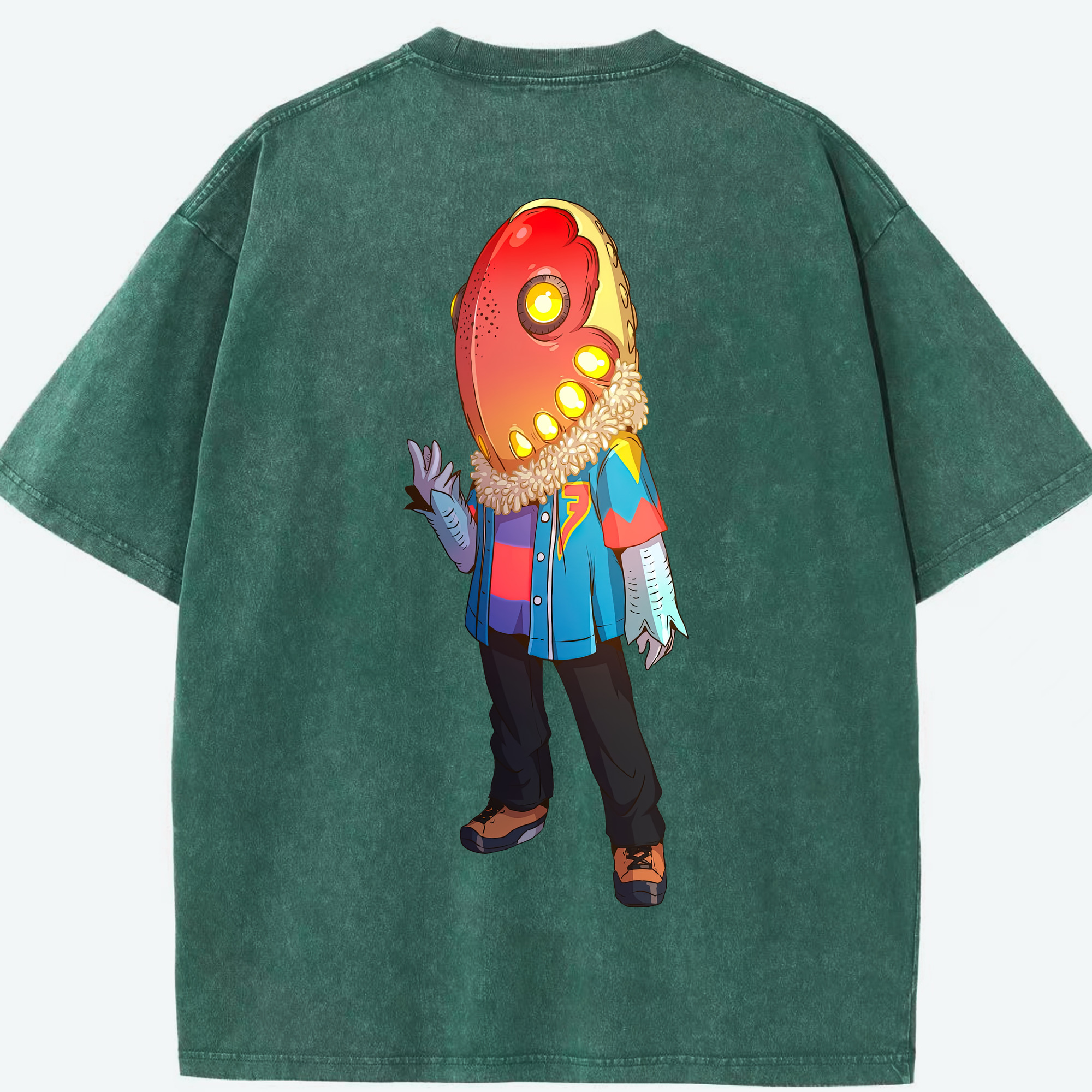 （画像用） ウルトラマン Ultraman 綿100% ヴィンテージ風 半袖Tシャツ（背面プリント）
